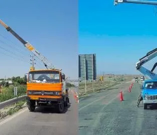 بالابر نیسان لجور بالابر خاور جرثقیل سبدار بالابر نفربر